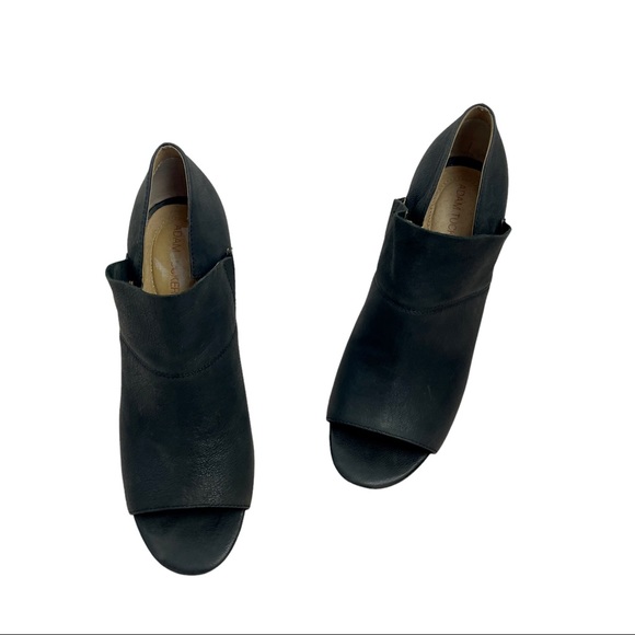 Me Too Women's Adam Tucker Black Leather McKenna Heel Sandal Bootie Size 6.5 - Picture 12 of 14